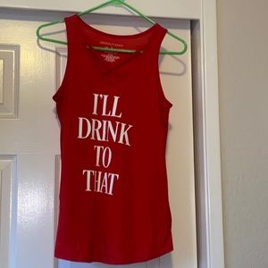 Red tank top